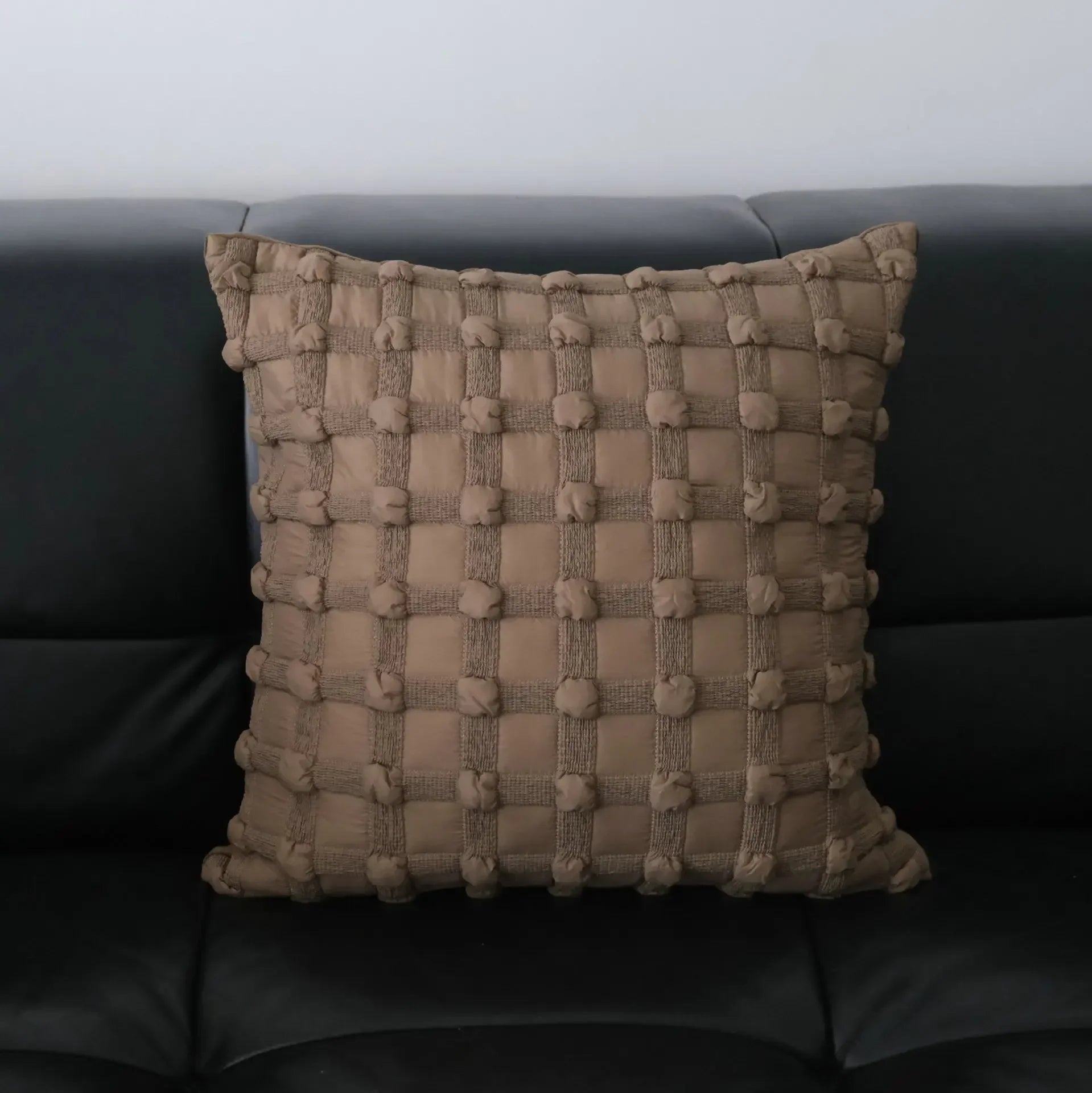 Brown Maillard Cushion Cover Modern Striped Design Decorative Pillow Covers Square Sofa Headboard Pillowcase Home Decor