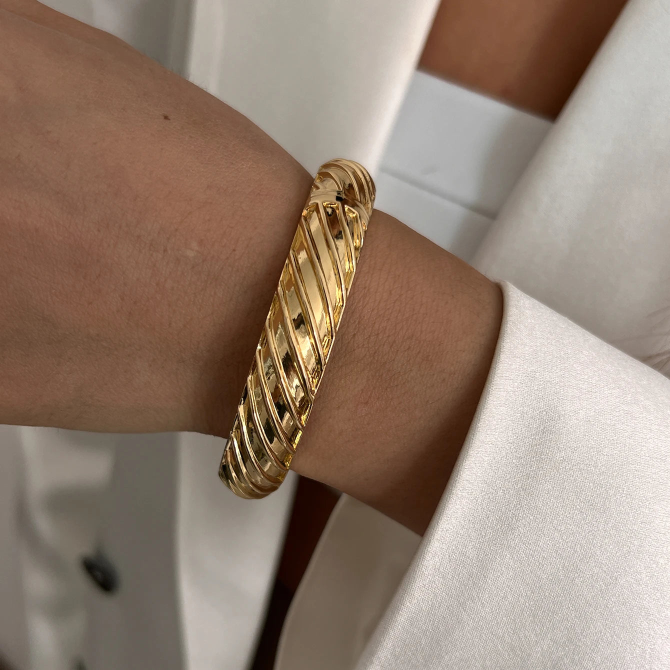 Punk Chunky Metal Bangle