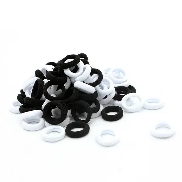 200/1000 PCS Colorful Nylon Elastic Hair Bands for Women & Girls – Small Ponytail Holders & Rubber Hair Ties