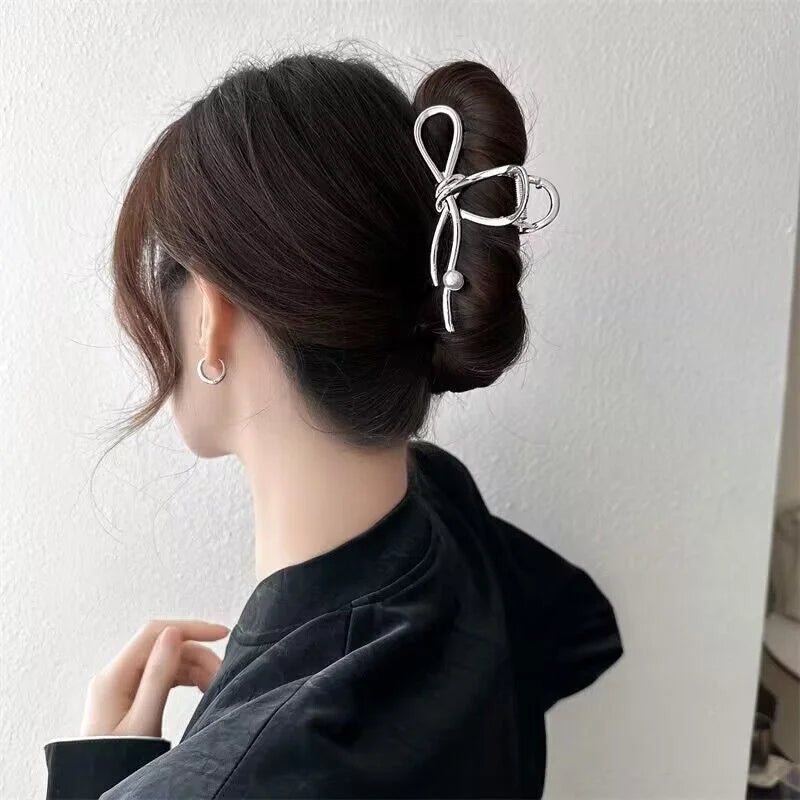 Exquisite Metal Large Claw Clip New Fashion Geometric Hair Claw Clip Barrettes Crabs Headwear For Women Girls Hair Accessories
