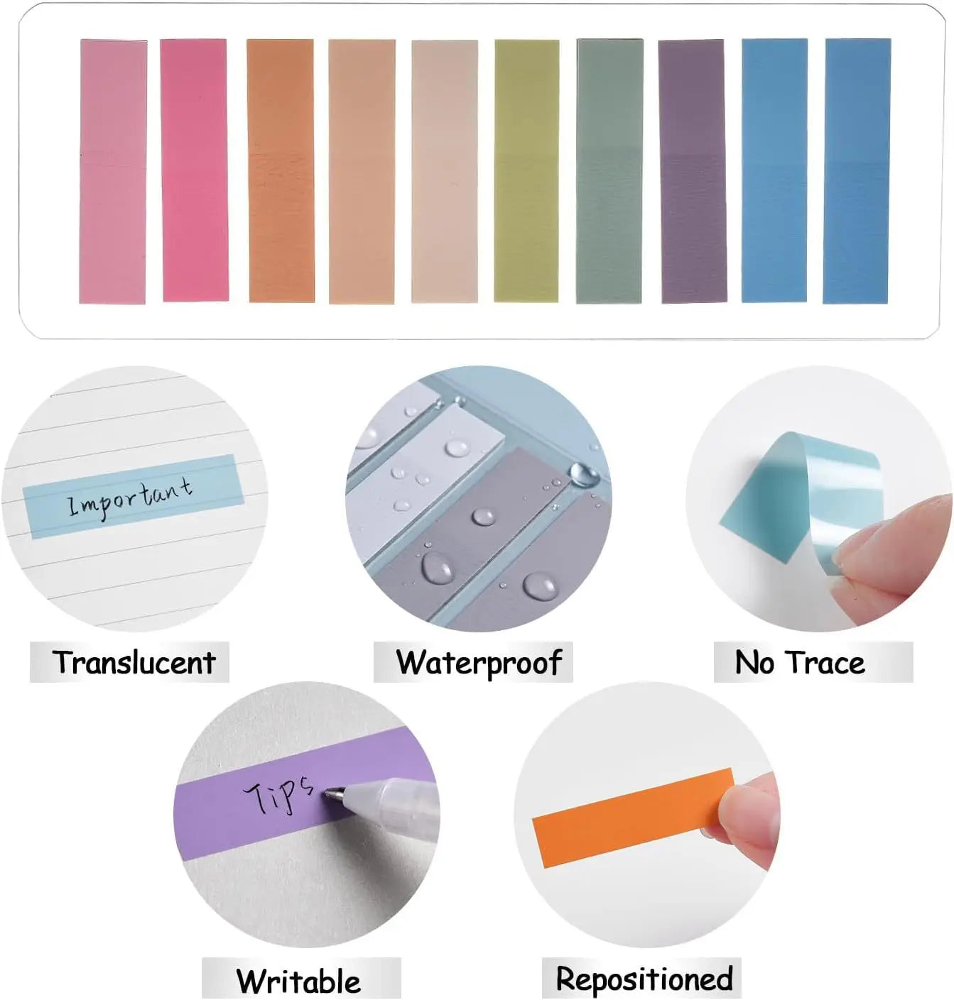 Transparent Self-Adhesive Memo Pads – 200–3600 Sheets