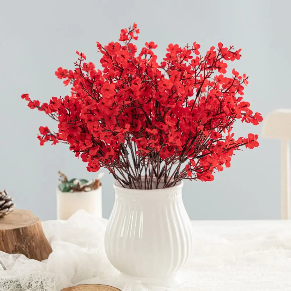 Artificial Silk Gypsophila Peach Flower – Home & Wedding Decor