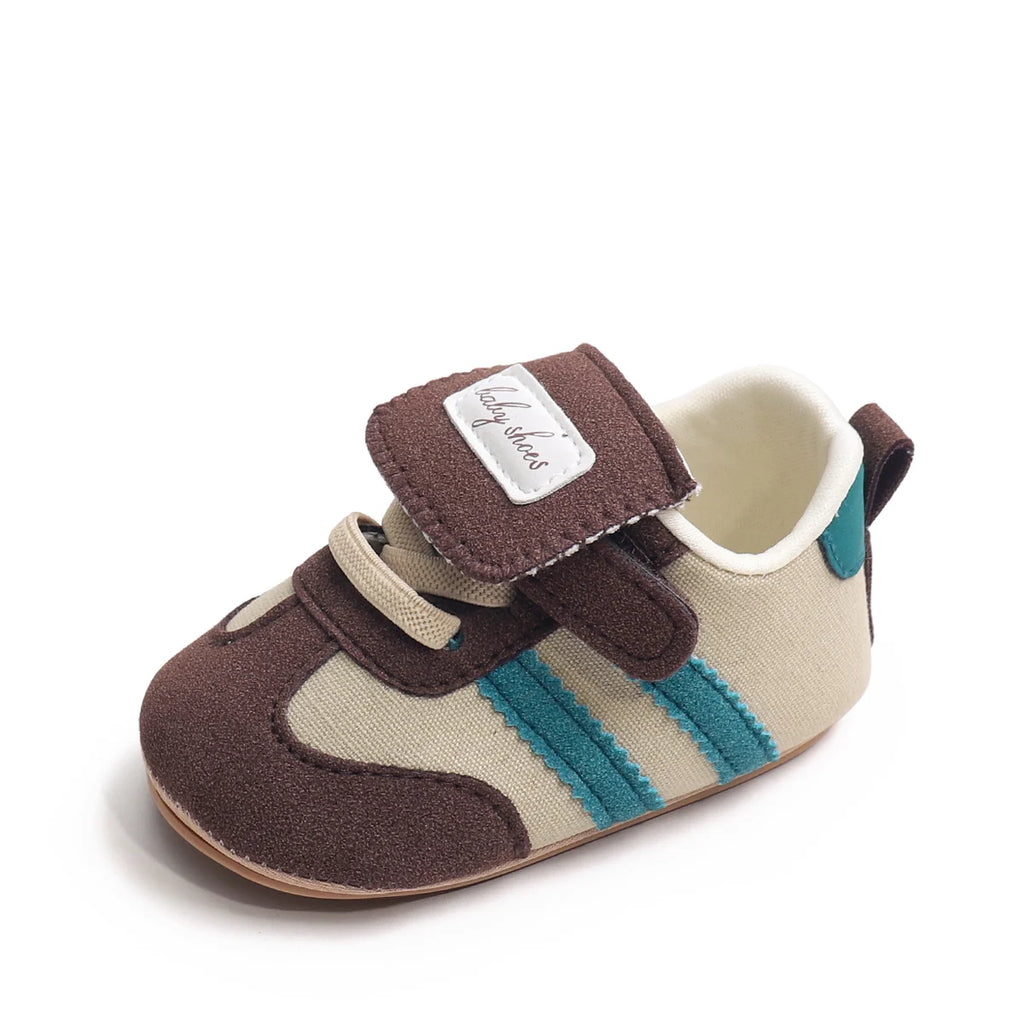 Baby Spring & Autumn Casual Walking Shoes – Retro Anti-Slip Sneakers for Boys & Girls