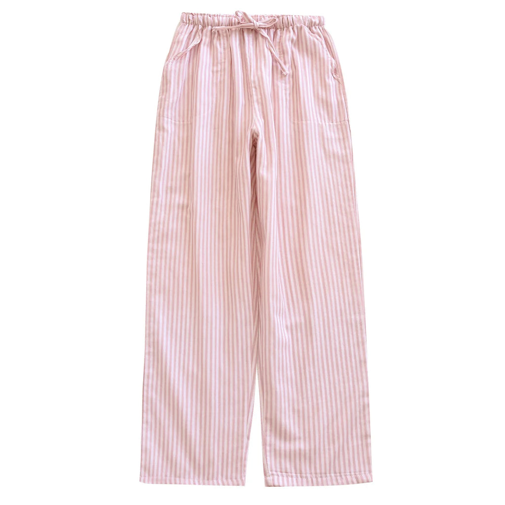 2026 New Women's Spring/Summer Sleeper Pants 100% Cotton Gauze Striped Tether Pants Striped Loose Thin Home Pants