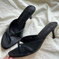 Summer Women Clip Toe High Heel Slippers Fashion Dress Slide Ladies Outdoor Evening Party Sandalias
