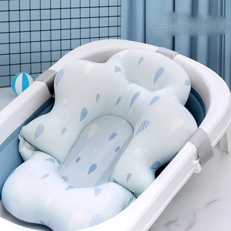 Newborn Baby Bath Mat & Tub Seat – Soft Cushion Support