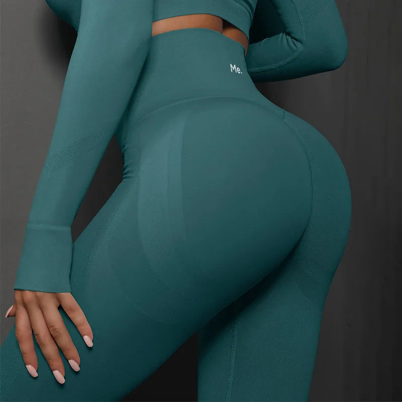 BetterMe Seamless Gym Leggings Yoga Pants Sexy High Waist Booty Lifting Leggings Pants Women Sports Clothing Fitness Wear