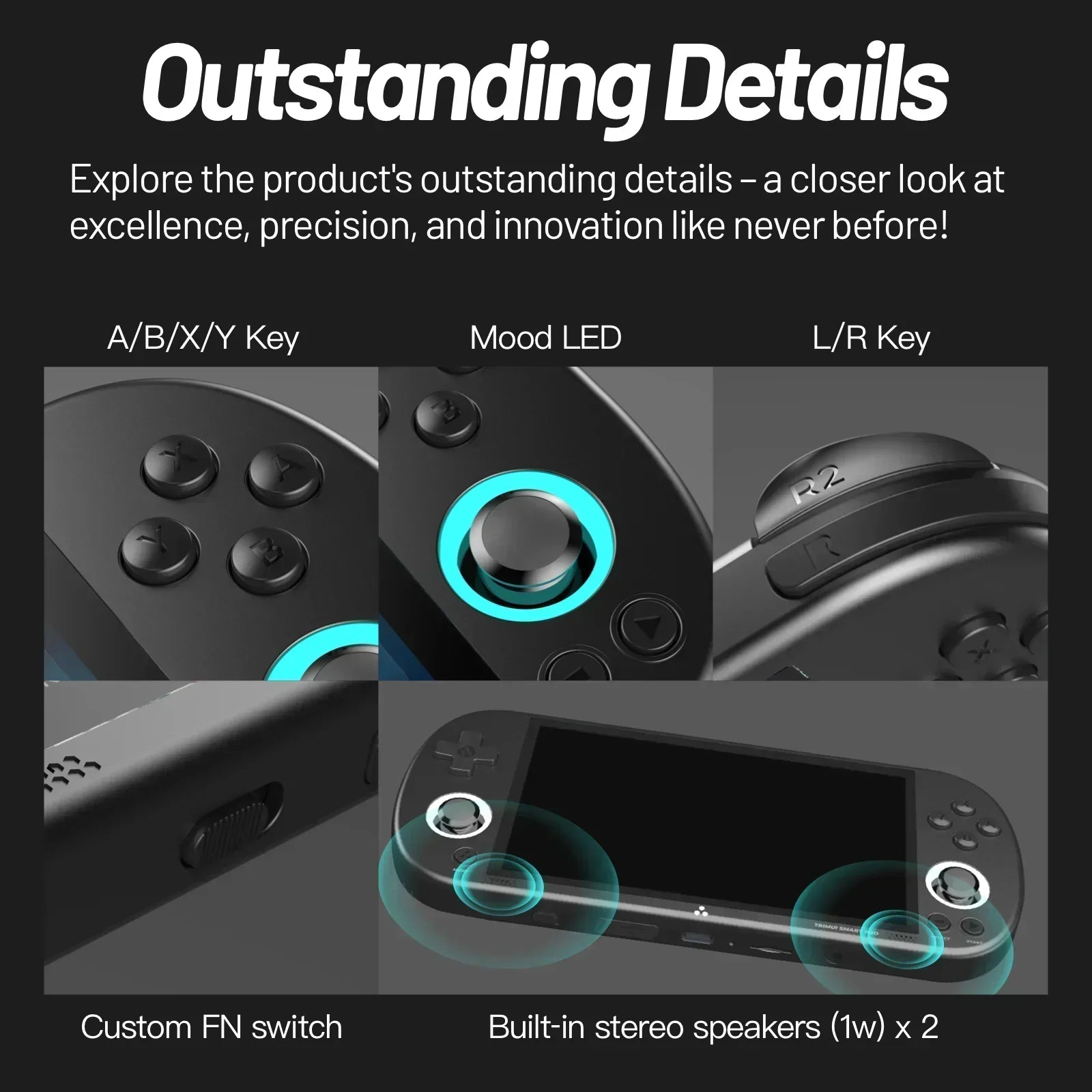Trimui Smart Pro Console – 4.96" IPS, Linux, RGB