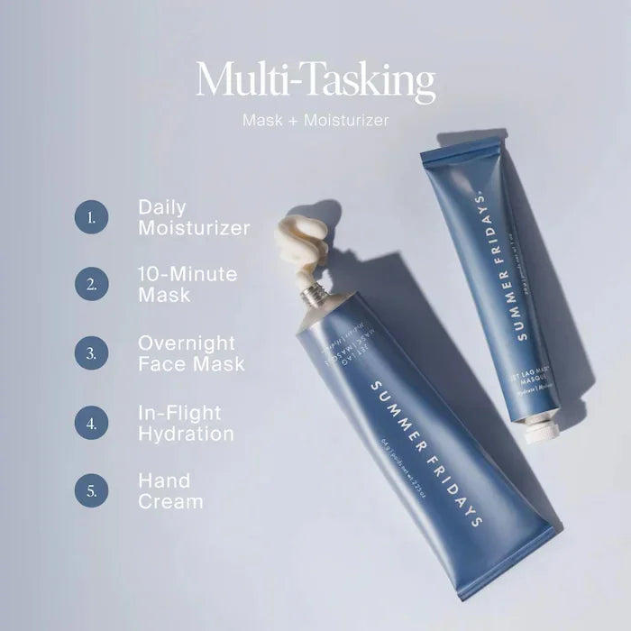 Summer Friday's Jet Lag Mask The Holiday Trio Set Lip Butter Balm Hot Cocoa Toasted Marshmallow Moisturizer Lip Gloss Skincare