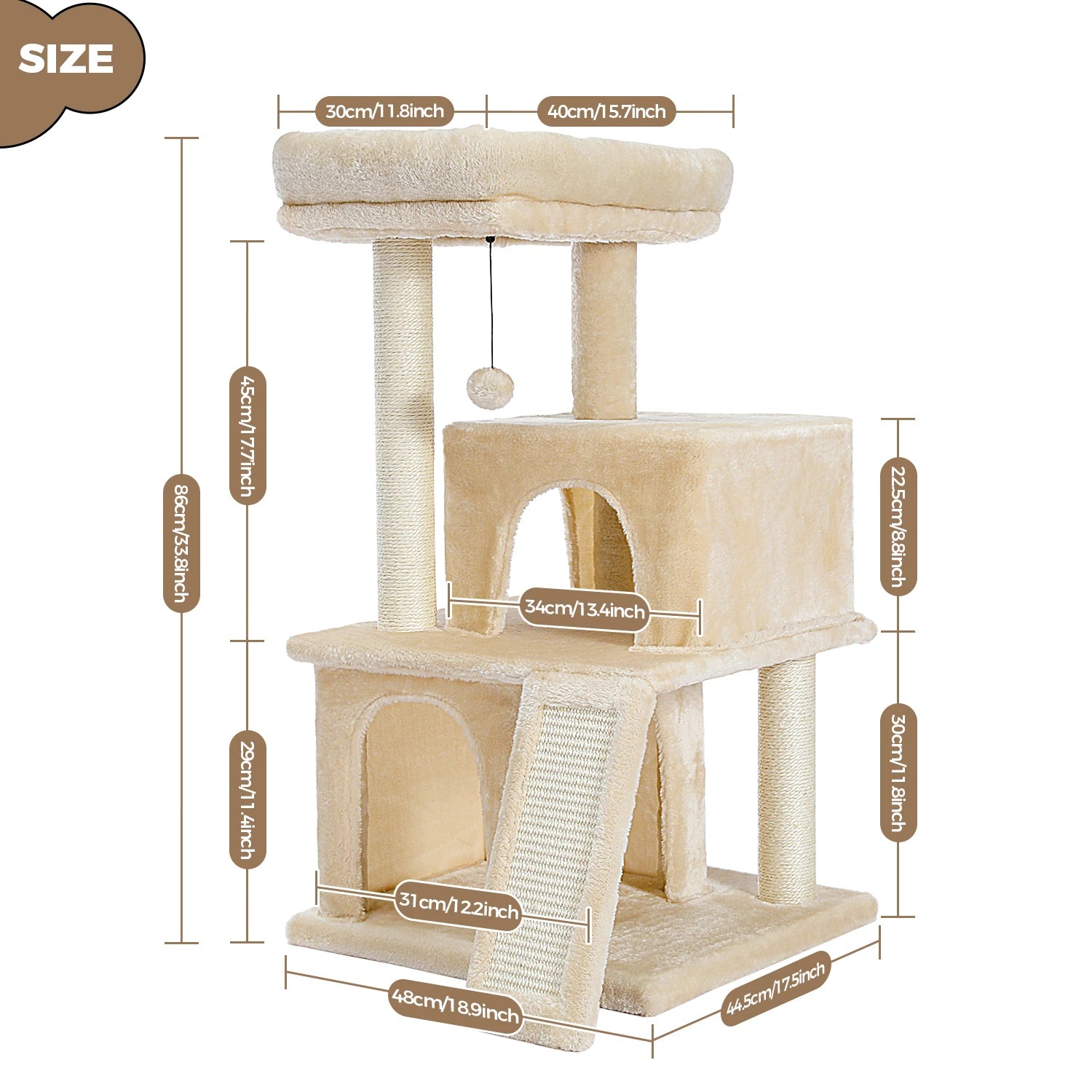 Multi-Level Cat Tower