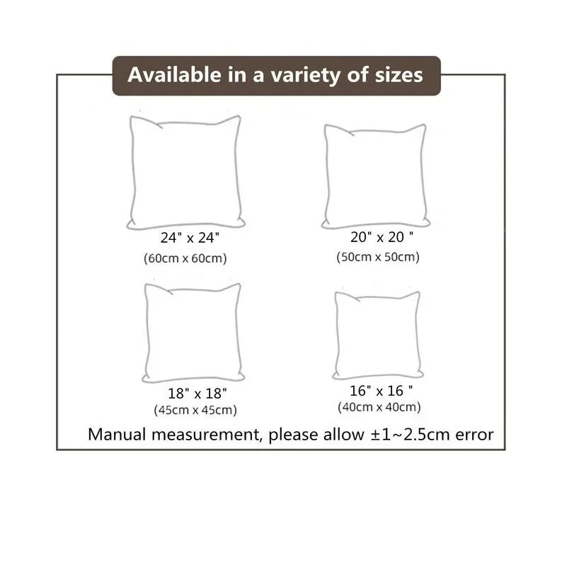 Green Pattern Decorative Cushion Cover Floral Pillow Cover for Car Sofa Decorative Pillow Cover Home Pillow
