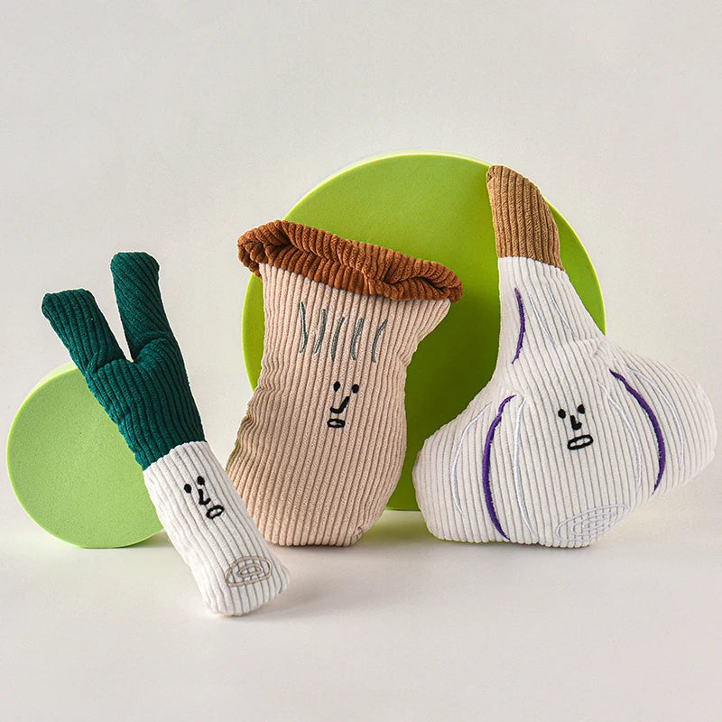 Plush Squeaky Dog Toy (Vegetable Series)