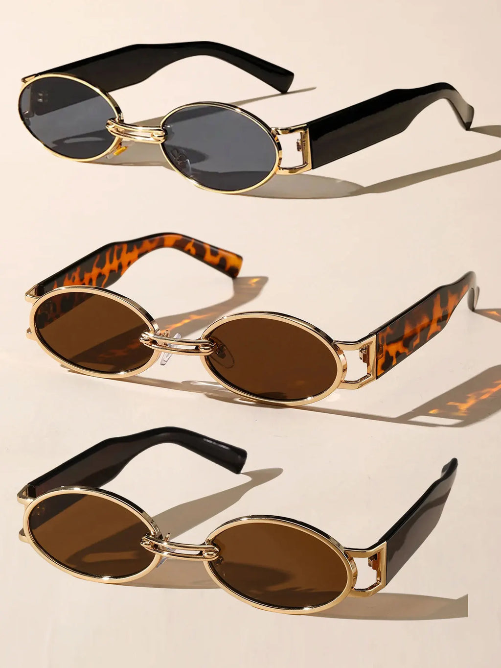 1PC Unisex Plastic Fashion Oval Frame Sunglasses For Street Photography And Beach Travel Party Driving Accessories