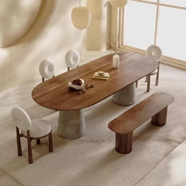 Designer Office Dining Table Wood Reception Space Saving Luxury Dining Table Center Dressing Study Muebles Living Room Furniture