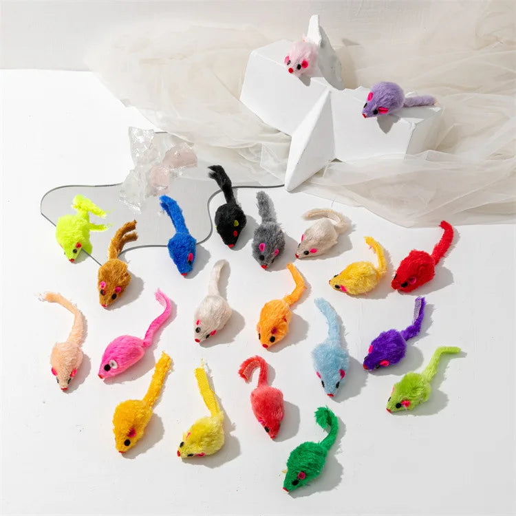 Catnip Rattle Mouse Toys – Multi Pack