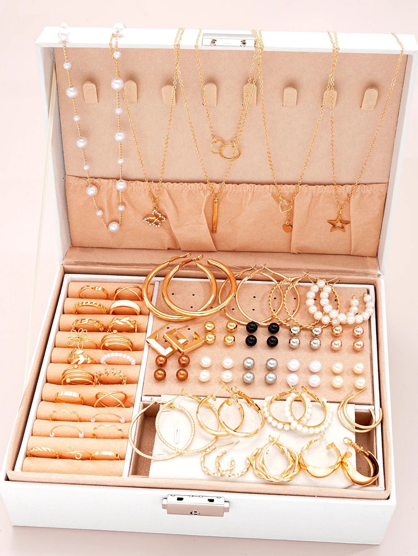 86PCS Elegant Pearl Jewelry Set