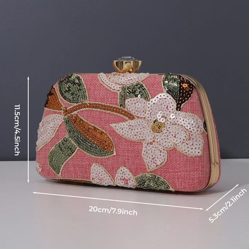 New Arrival Beaded Embroidery Evening Bag Chinese Style Clutch Bag Higt Quality Evening Crossbody Bag