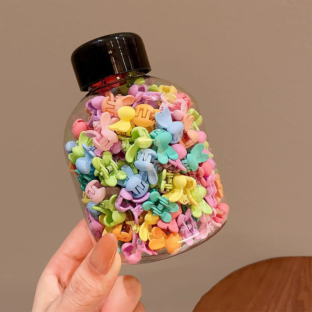 100pes/Can Girl Baby Bangs And Broken Hair Tool Hair Grabbing Claw Baby Small Mini Hair Clip, Hair Grabbing Accessory