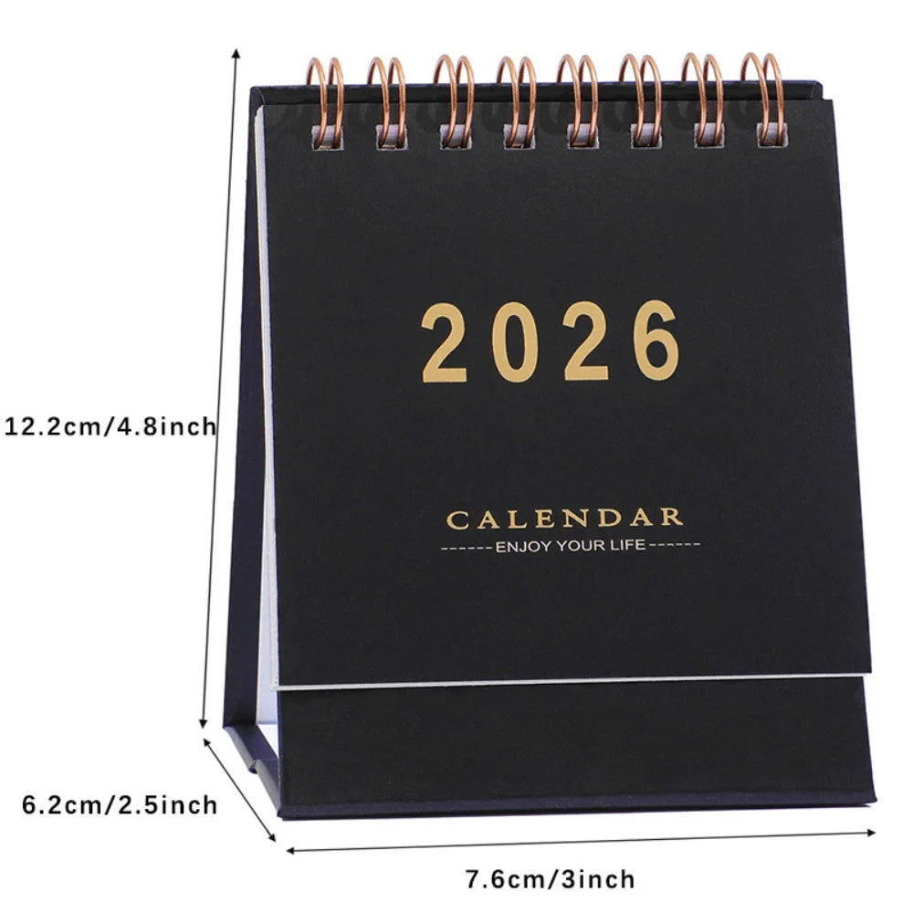 2026 Mini Morandi Desk Calendar – Small & Stylish