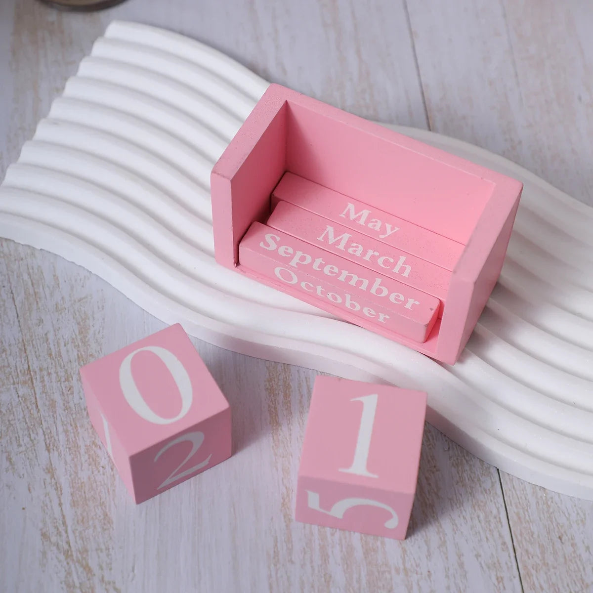 Vintage Wooden Perpetual Calendar