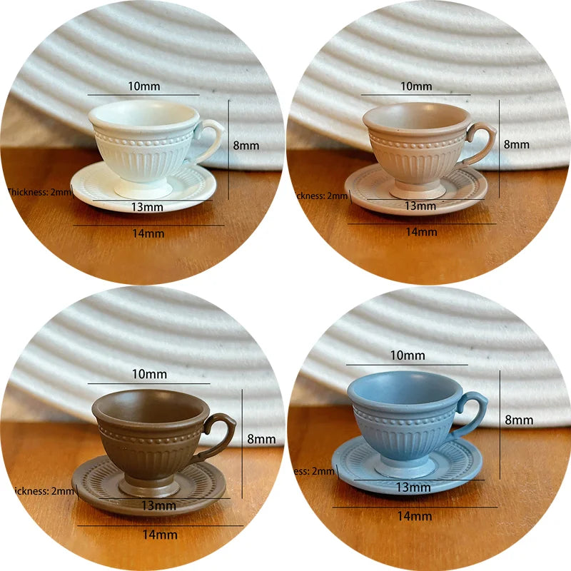Miniature French Coffee Cup & Saucer Set