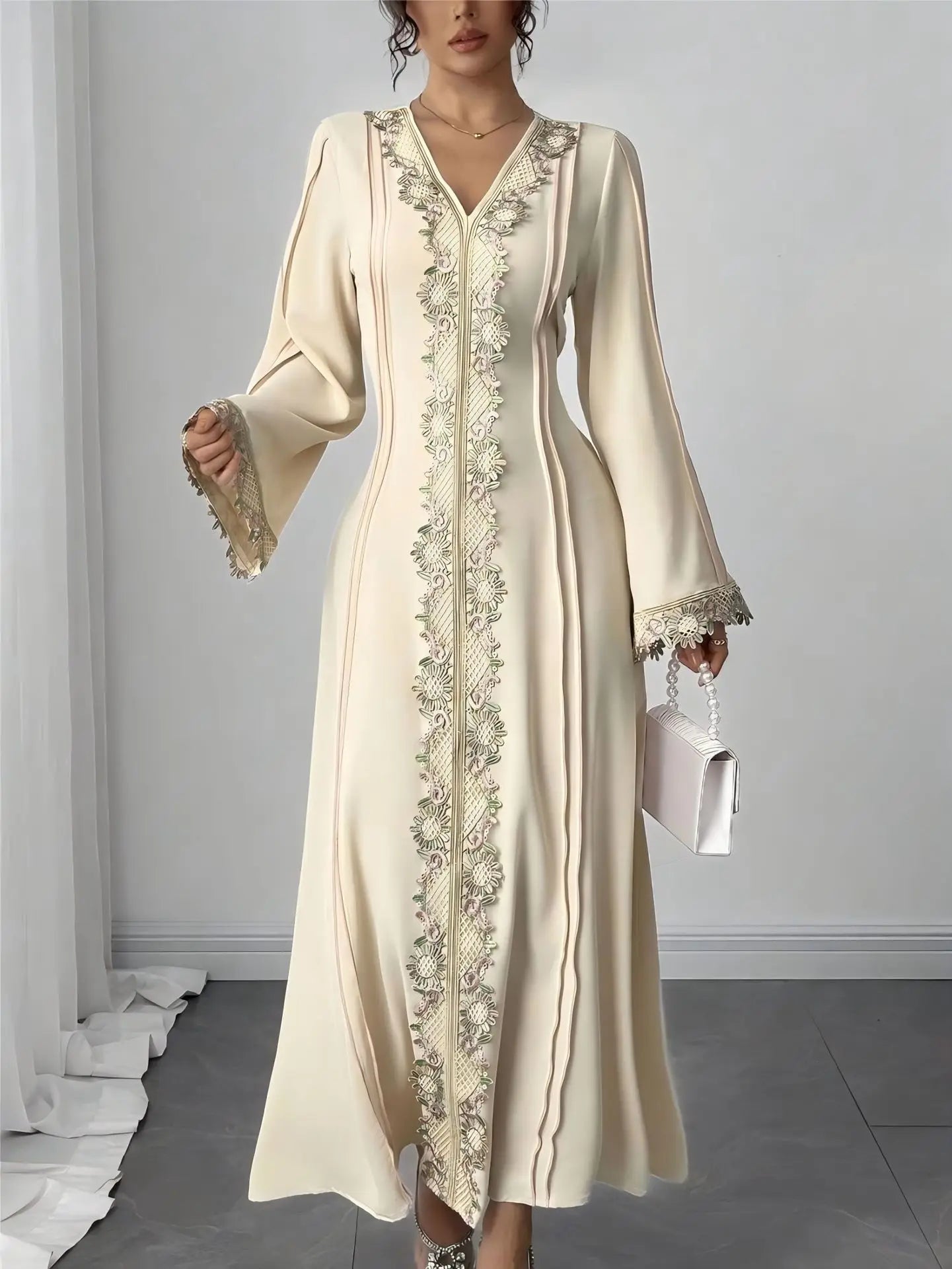 African Dresses For Women Elegant Spring Autumn Long Sleeve Dashiki Maxi Dress Ladies Traditional African Clothing Fairy Dreaes