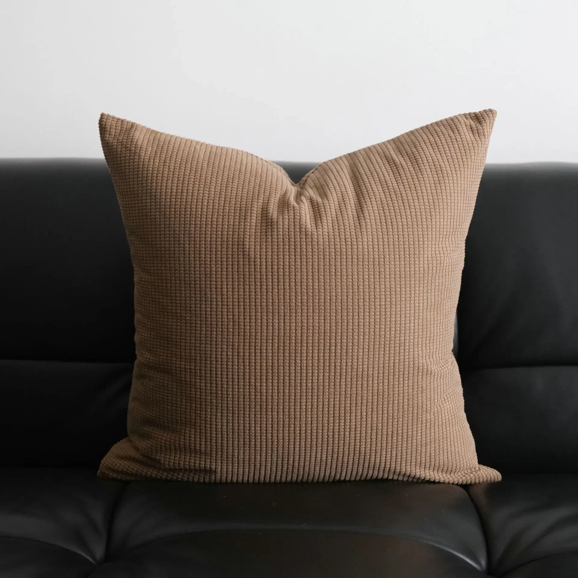 Brown Maillard Cushion Cover Modern Striped Design Decorative Pillow Covers Square Sofa Headboard Pillowcase Home Decor