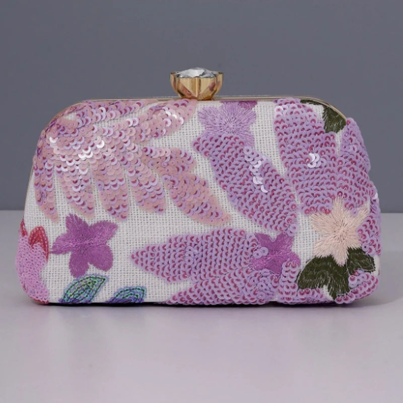 New Arrival Beaded Embroidery Evening Bag Chinese Style Clutch Bag Higt Quality Evening Crossbody Bag
