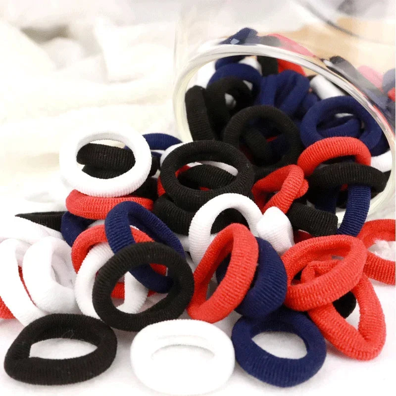 200/1000 PCS Colorful Nylon Elastic Hair Bands for Women & Girls – Small Ponytail Holders & Rubber Hair Ties