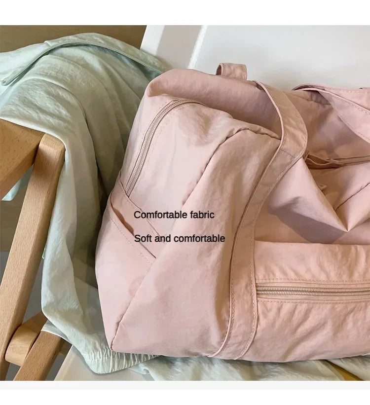 Casual Large Capaci Nylon Cloth Bag Women 2025 New Fashion Commuter Shoulder Bag Short-Distance Travel Bag Fitness Handb Women