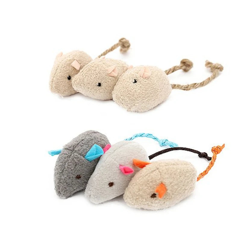 Catnip Rattle Mouse Toys – Multi Pack