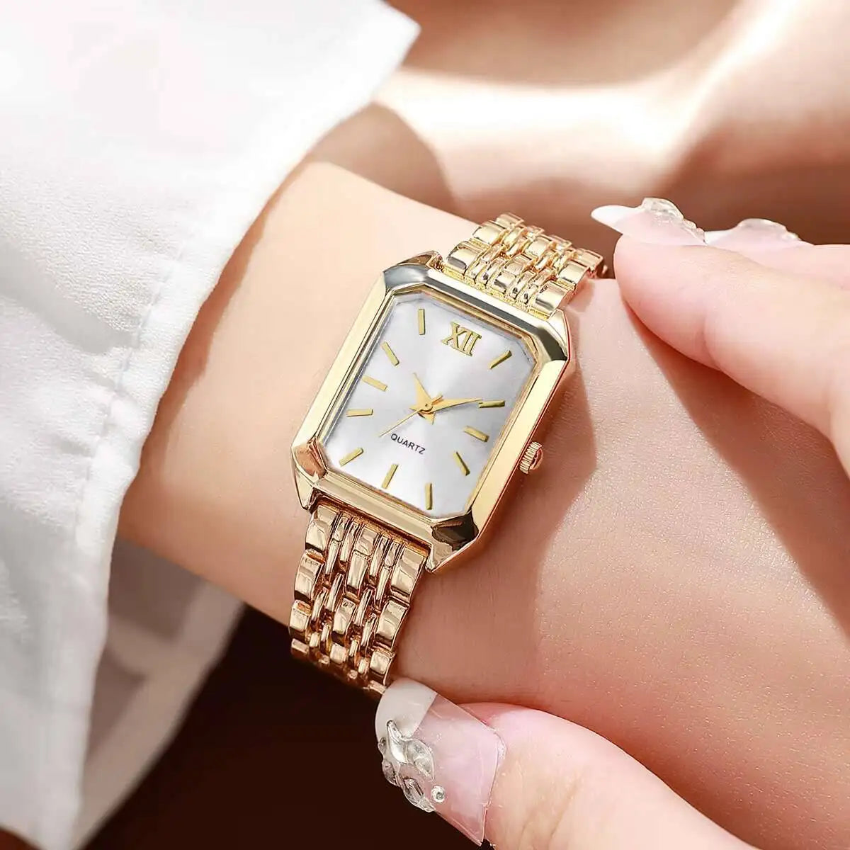 Rectangle Quartz Women Watch