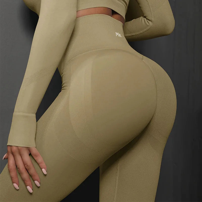 BetterMe Seamless Gym Leggings Yoga Pants Sexy High Waist Booty Lifting Leggings Pants Women Sports Clothing Fitness Wear