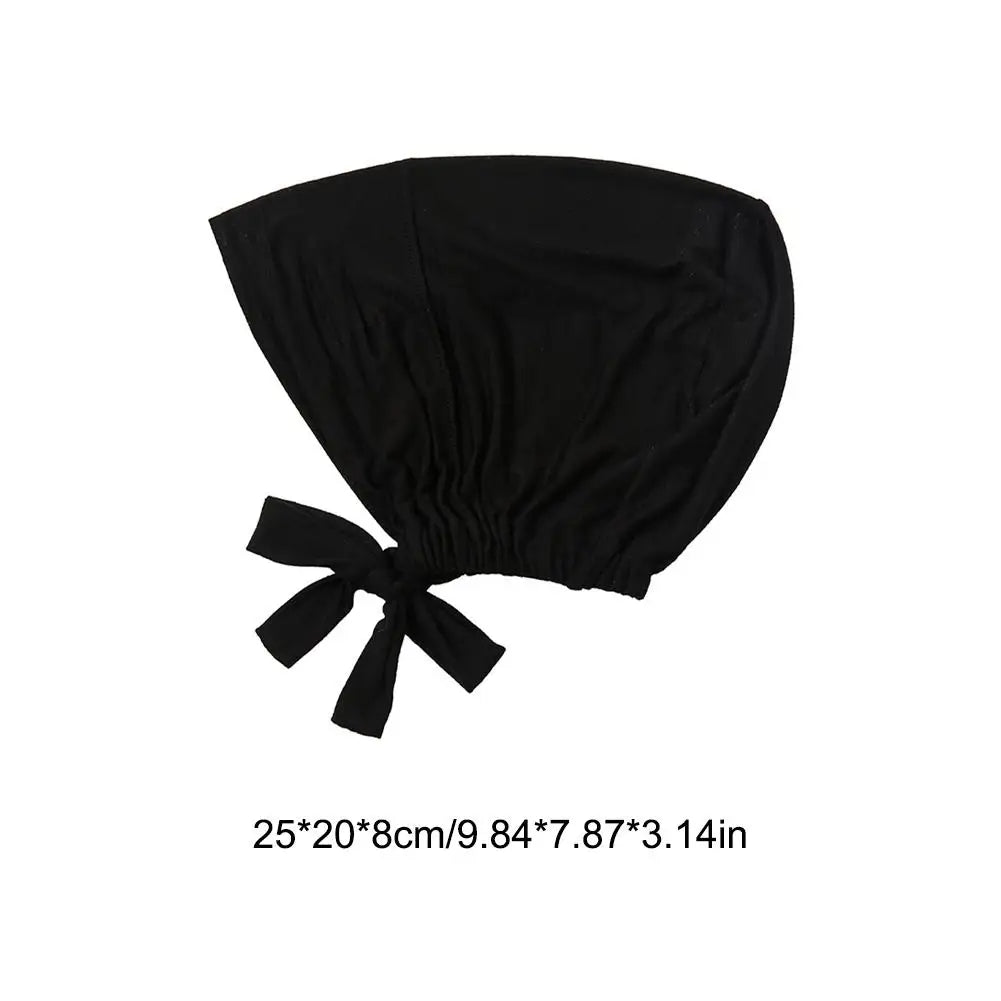 Womens Muslim Stretch Turban Cap Soft Modal Muslim Hat Headscarf Inner Turban Underscarf Modal Hat Bonnet Chiffon Islamic H E4H1