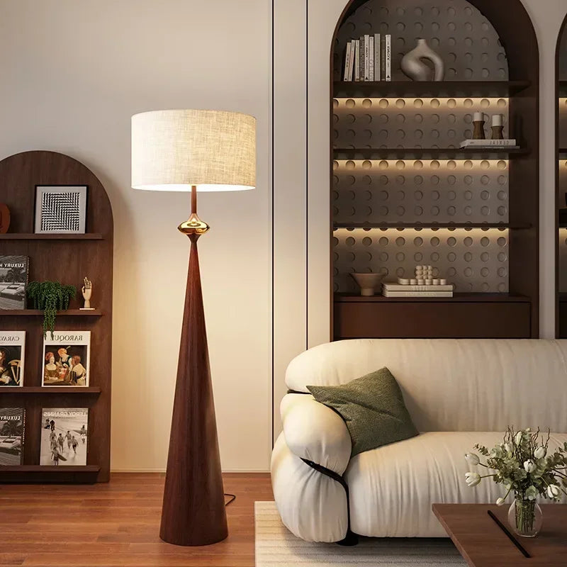 Wabi-sabi Minimalist Floor Lamp Cloth Cover Art Decorative Japan Designer Stand Lights Living Sofa Bedroom Bedside Floor Light