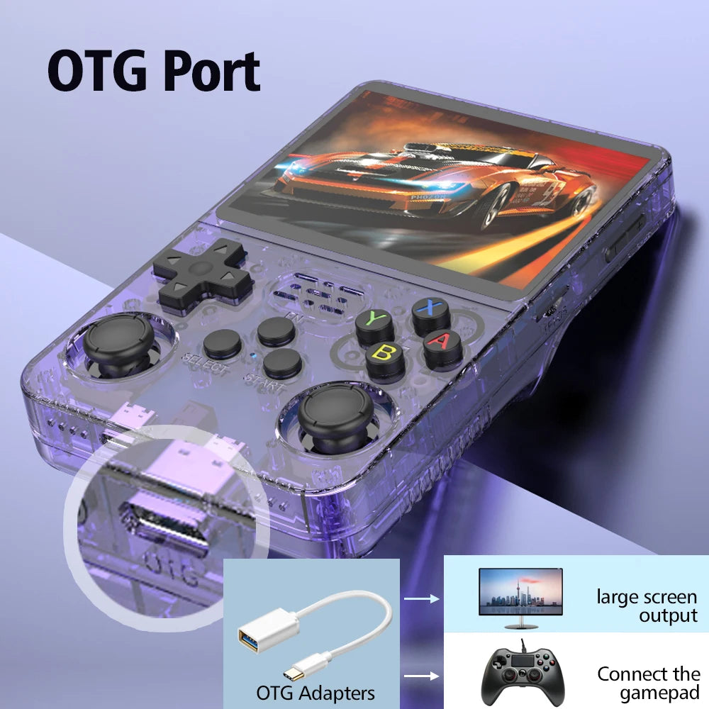 R36S Retro Console – 128GB Linux, 3.5" IPS Display