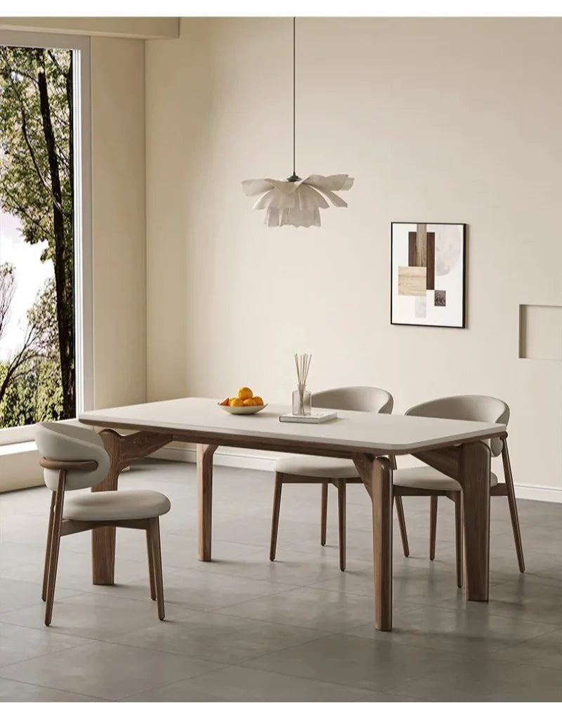 Dining Table Simple Home Modern Auxiliary Service Designer Meeting Marble Dining Table Low Square Large Mesa Plegables Furniture