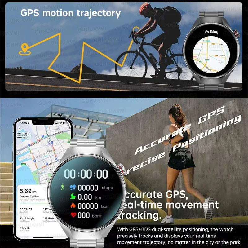 2025 New Originl Watch G5 PlUS Smart Watch 1.75" HD AMOLED Screen GPS track Heart Rate Bluetooth Call Compass Smartwatch for Men