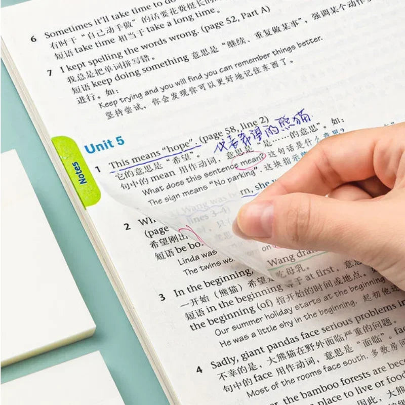 Transparent Waterproof Memo Pad