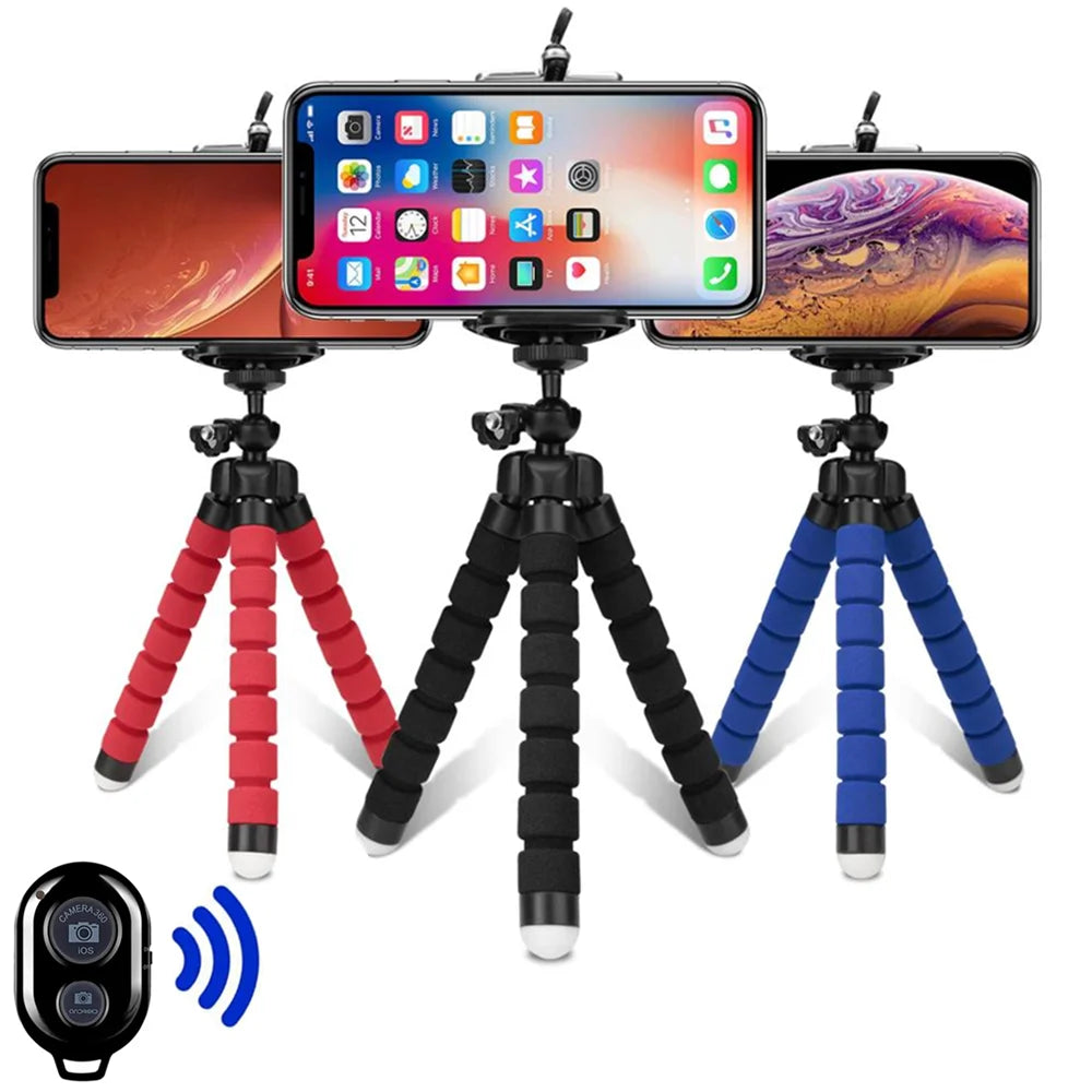 Flexible Mini Tripod Phone Holder Stand Octopus Camera Mount