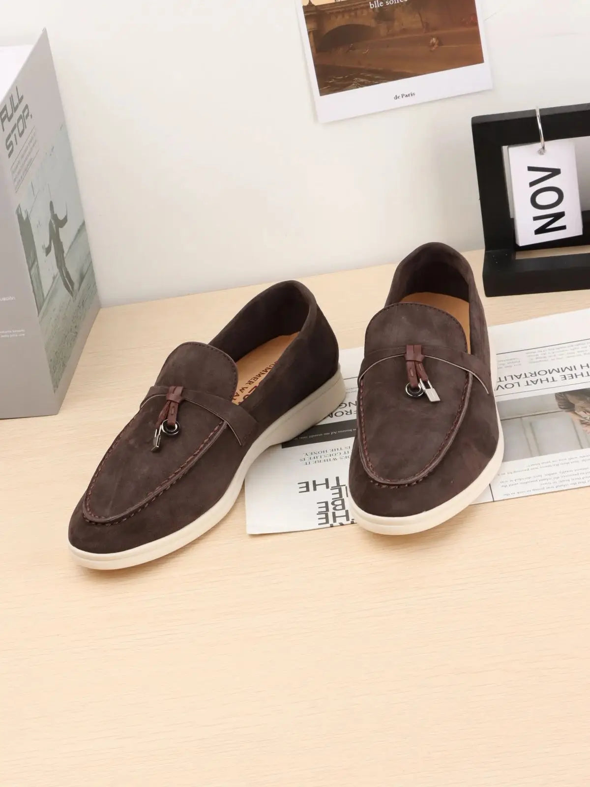 XOBZJH Leather Loafers