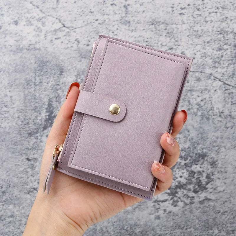 New Ultra-Thin Small Wallet for Female Students – Mini Clutch for Coins & Cards