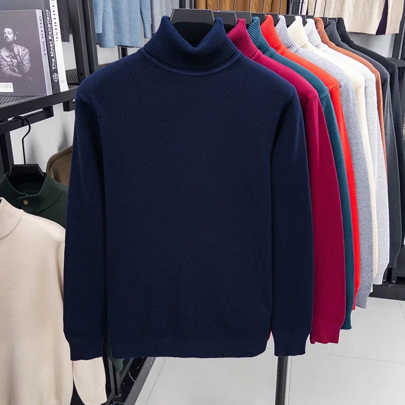 Men’s Knitted Turtleneck Sweater
