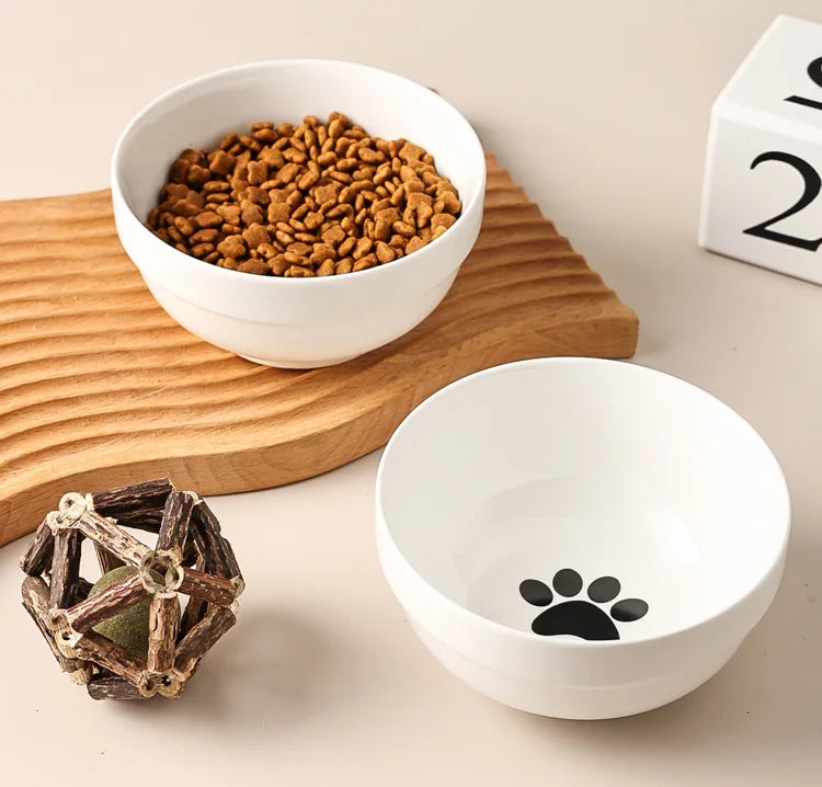 Ceramic Double Pet Bowl – Cervical Protection