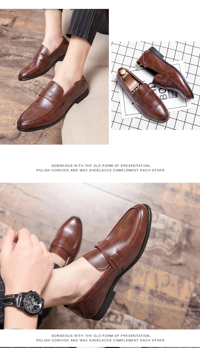Men’s Casual Leather Loafers