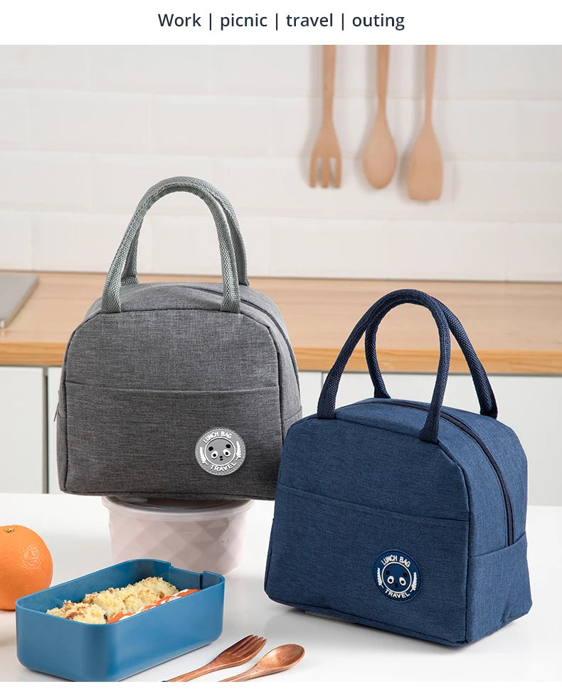 Insulated Bento Lunch Bag – Aluminum Foil Thermal Meal Tote for Students