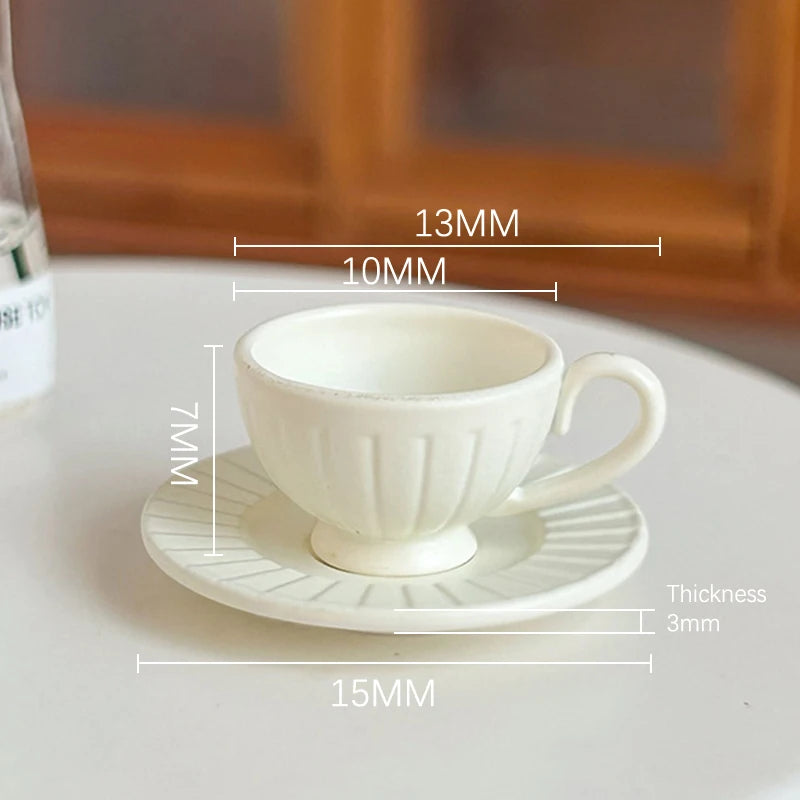 Miniature French Coffee Cup & Saucer Set