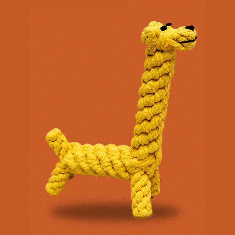 Hand-Woven Cotton Dog Rope Toy