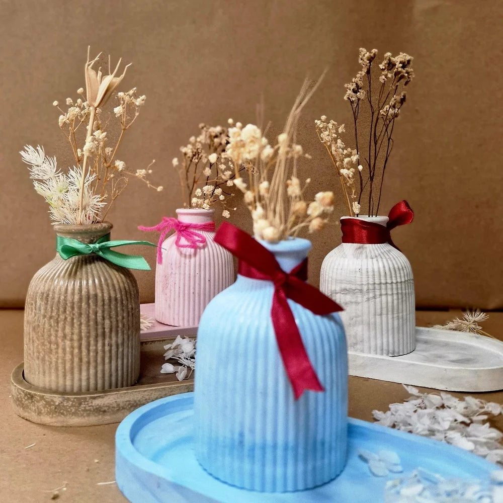 3pcs Silicone Mold Set – Vase, Coaster & Lotus