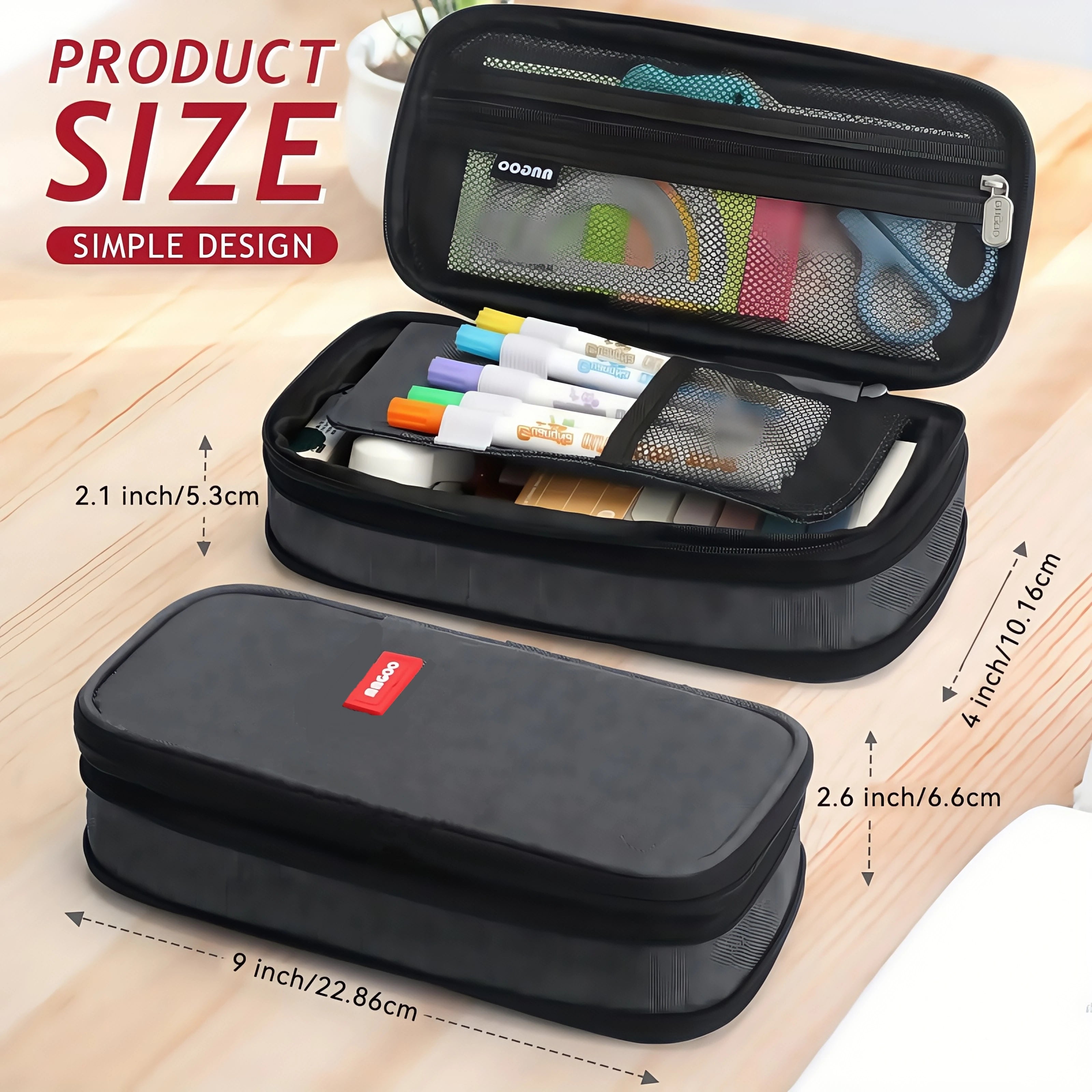 Double-Layer Canvas Pencil Case ✏️